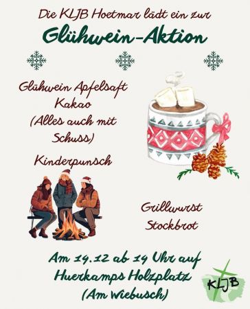 Flyer der Glühwein Aktion