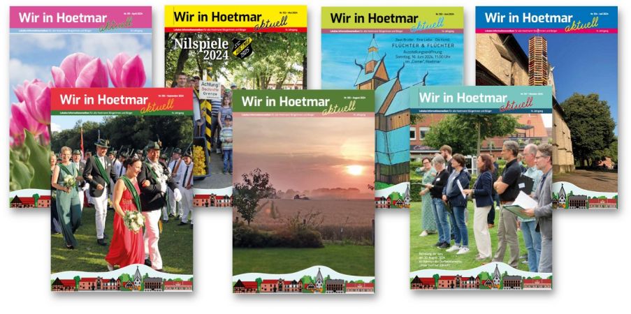 Verschiedene Titelblätter der Ausgaben aus dem Jahr 2024